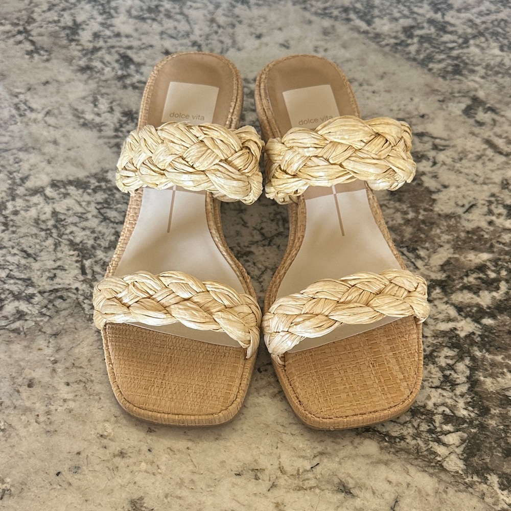 Dolce Vita Braided Cream Sandals